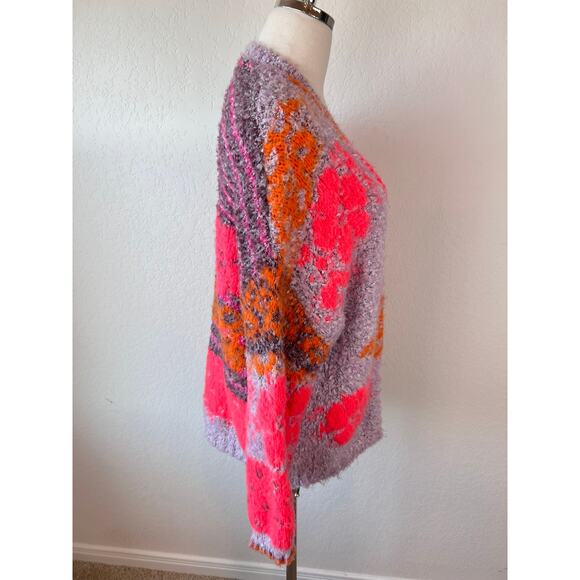 Free People Gather Me Close Multicolor Knit Cardigan size XS - Picture 11 of 11